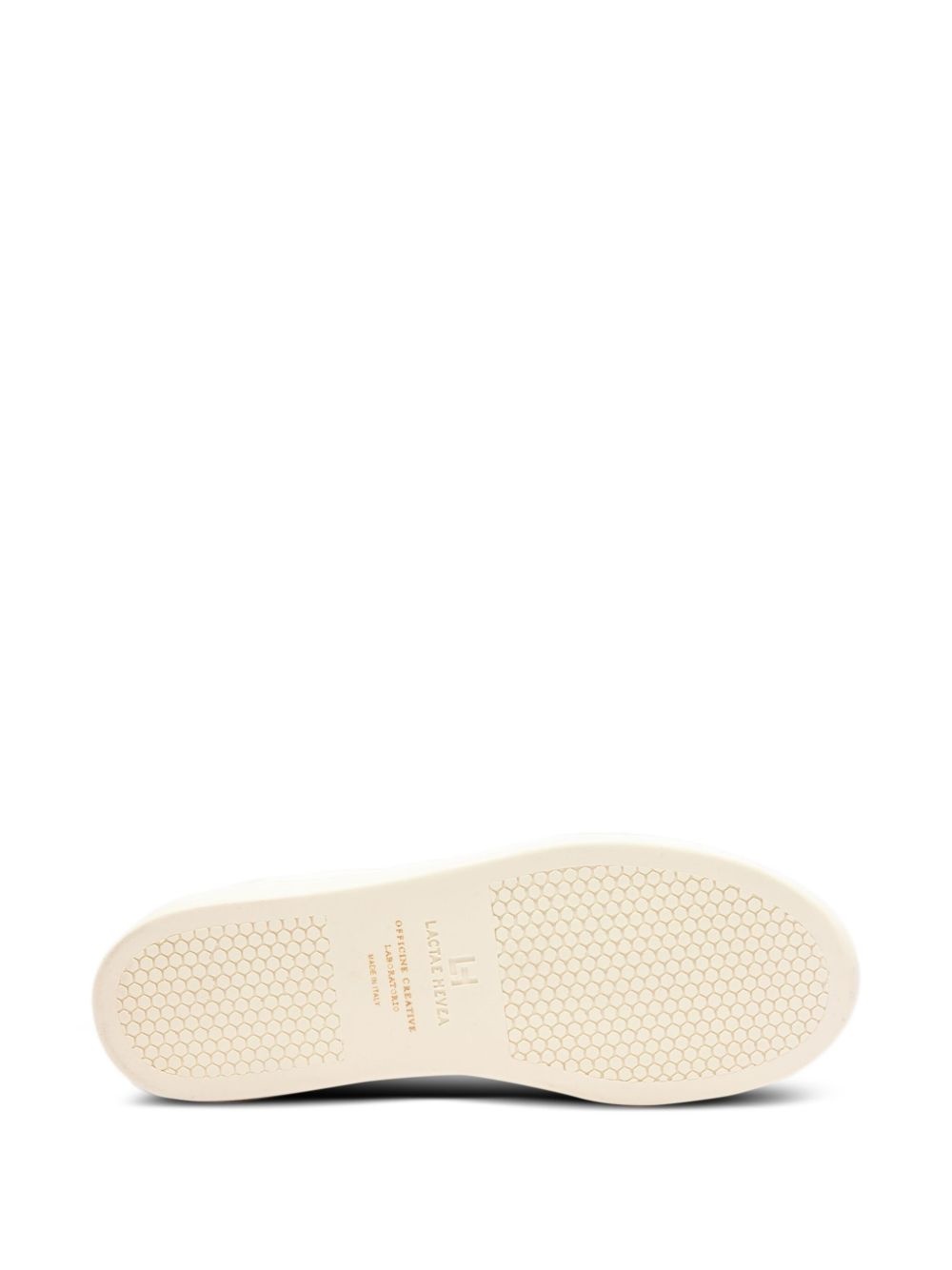 Kombined leather lace-up sneakers - 4