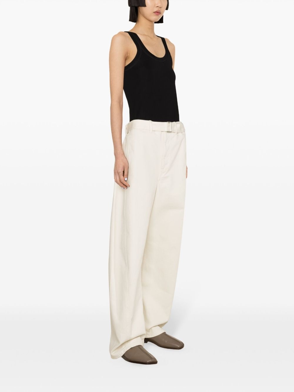 fine-ribbed tank top - 3