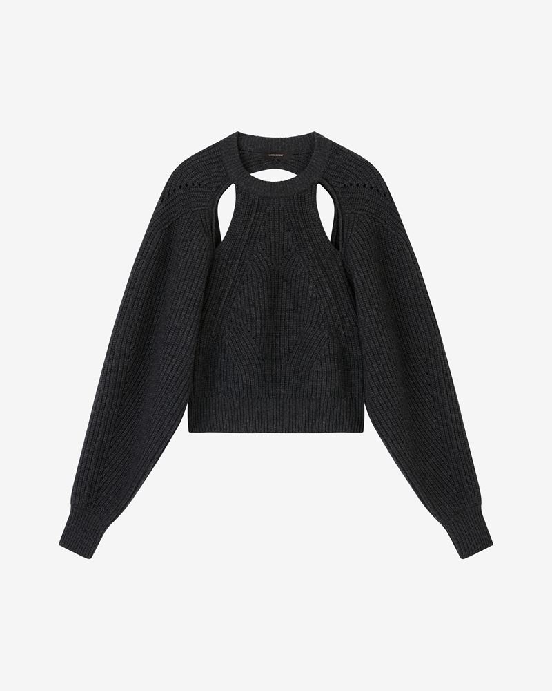 PALMA CASHMERE OPEN BACK SWEATER - 1