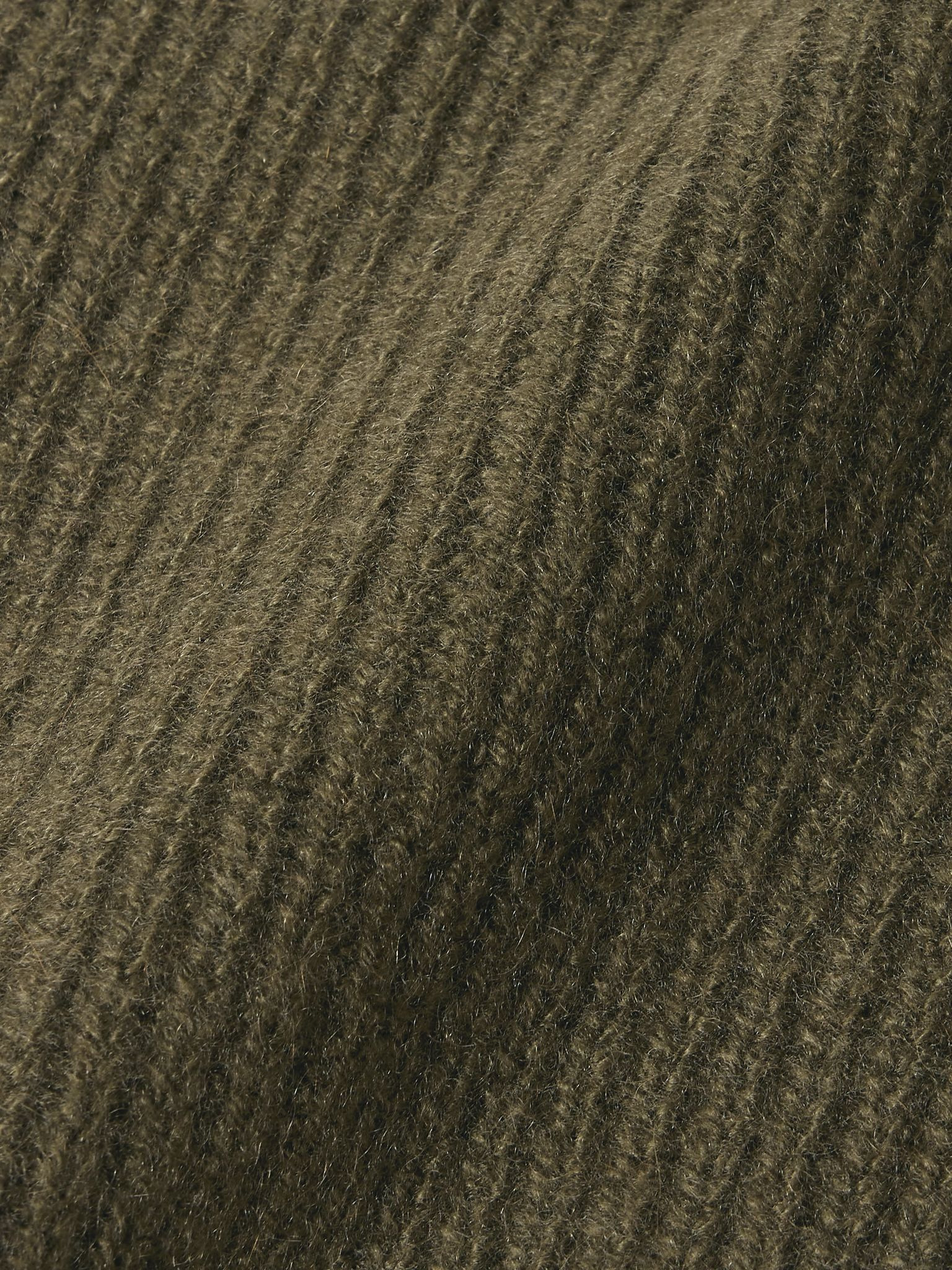 Watchman ribbed cashmere beanie Green - 3