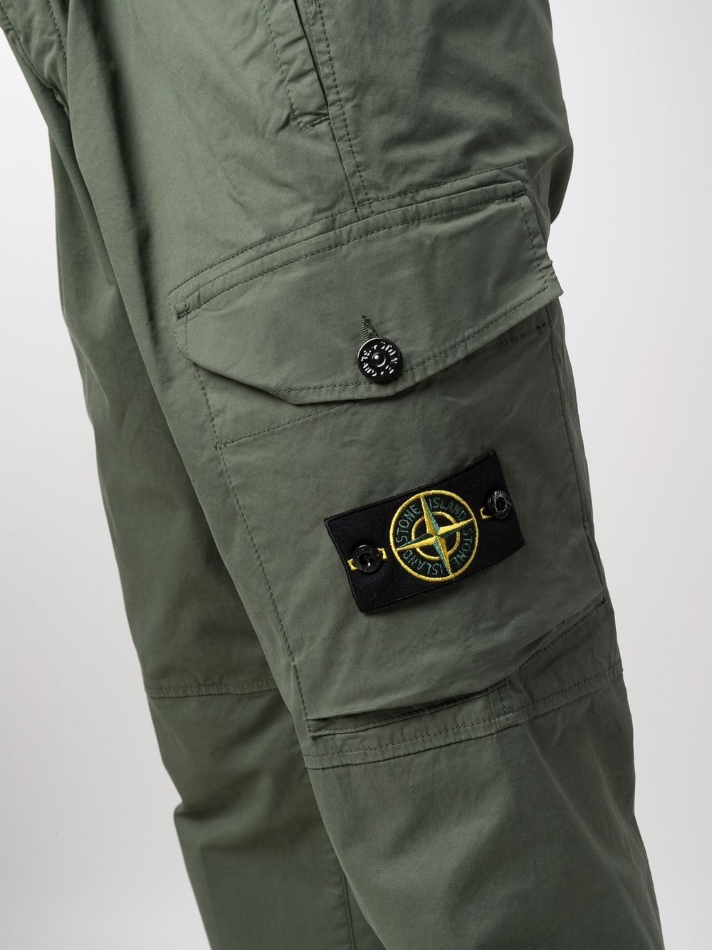 logo patch cargo trousers - 5