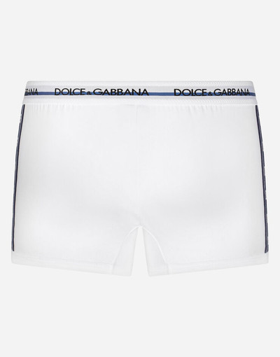 Dolce & Gabbana Two-way stretch jersey boxers with DG logo outlook