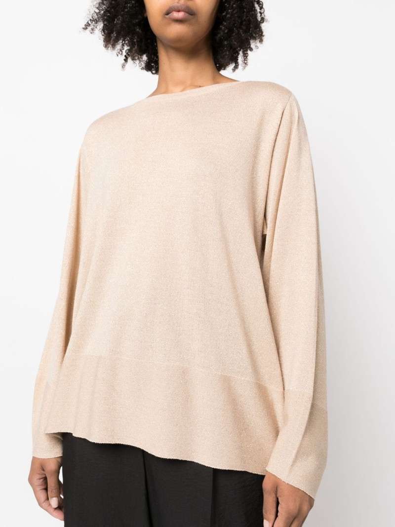 oversized boat-neck jumper 5