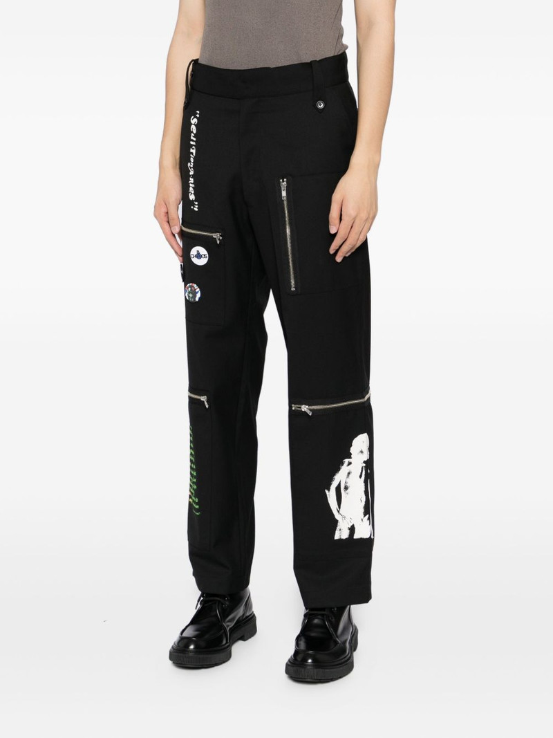 graphic-print straight-leg pants 3