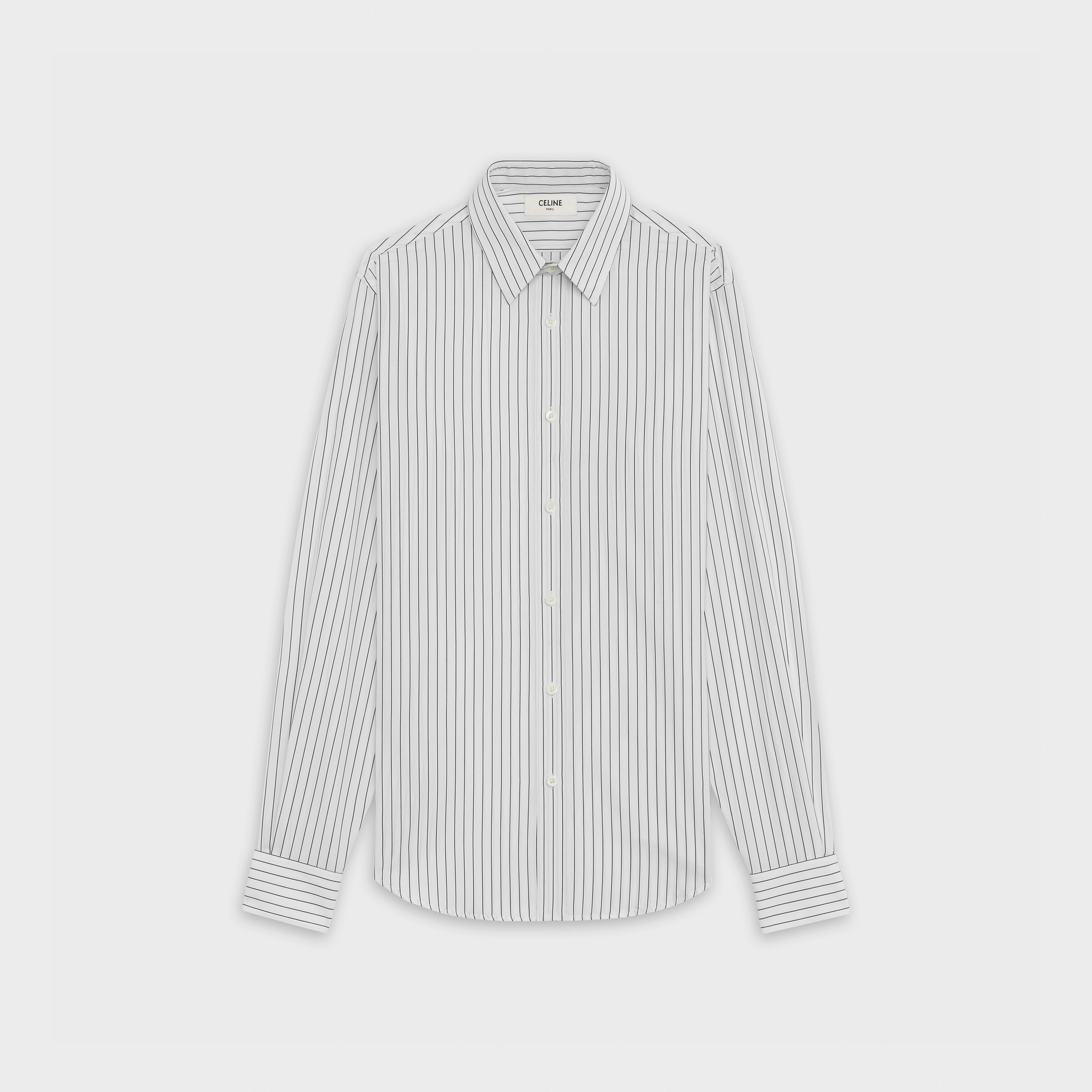 CLASSIC SHIRT IN STRIPED POPLIN - 1