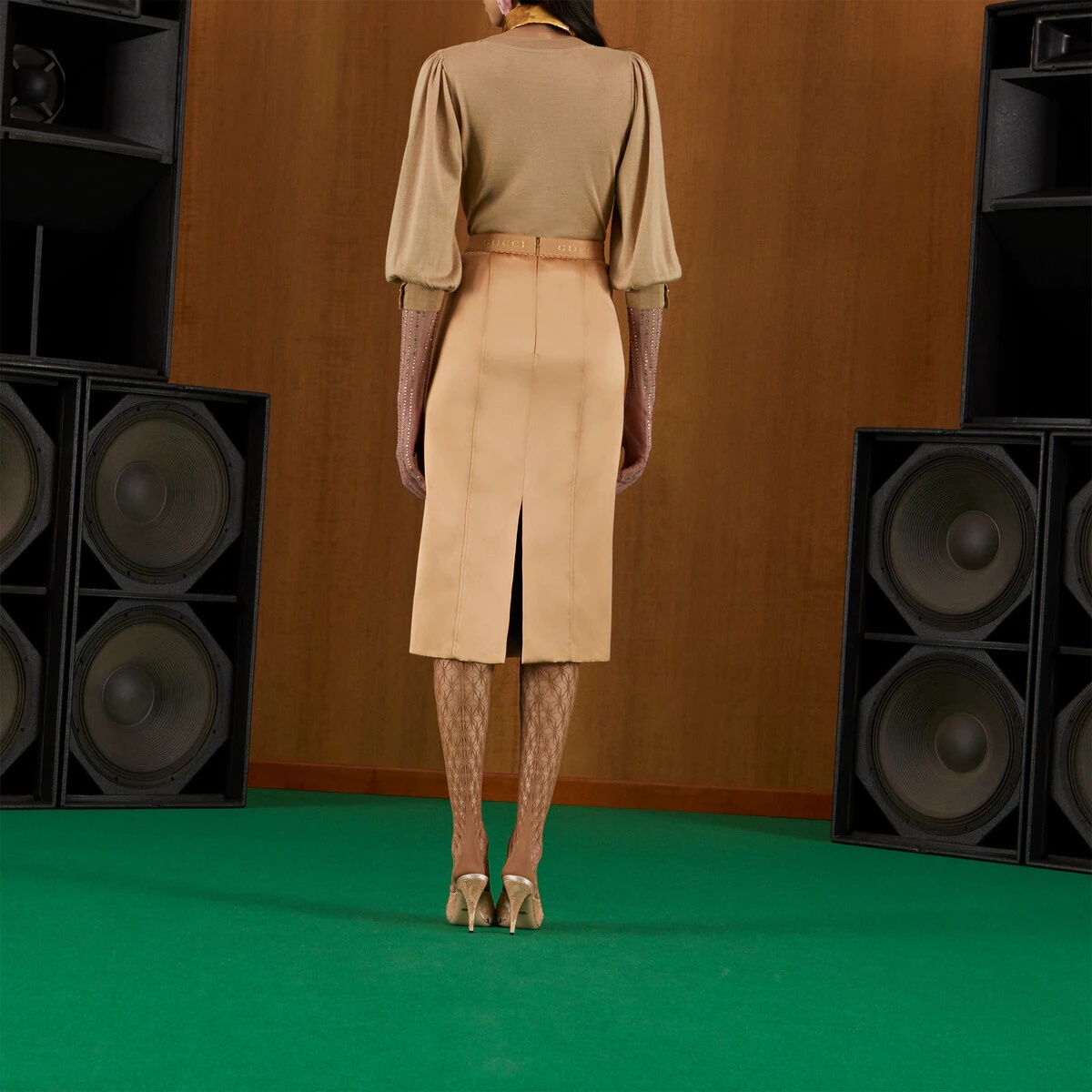 Silk duchesse skirt - 7
