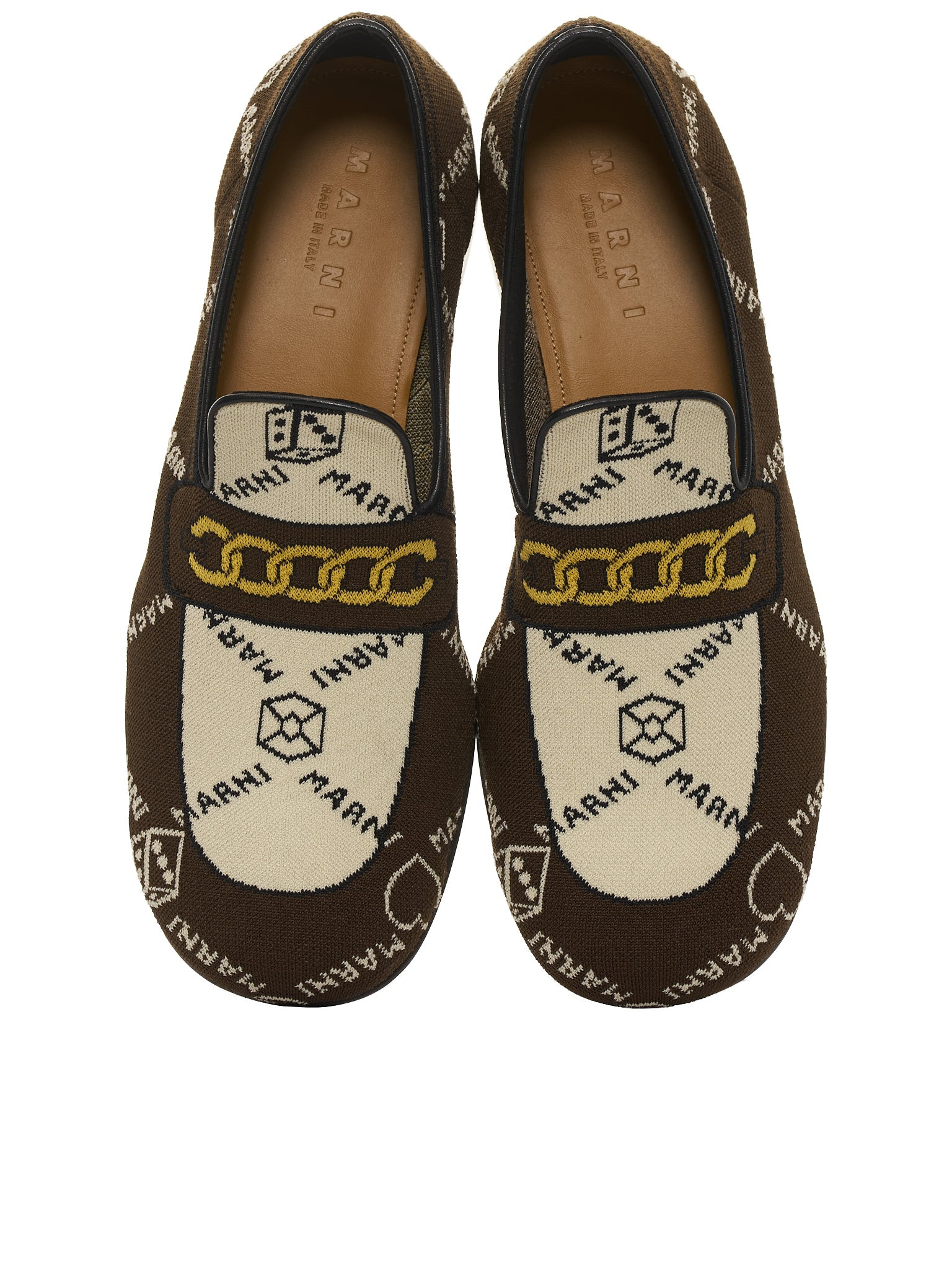 Marnigram Trompe L'oeil Jacquard Moccasins - 7