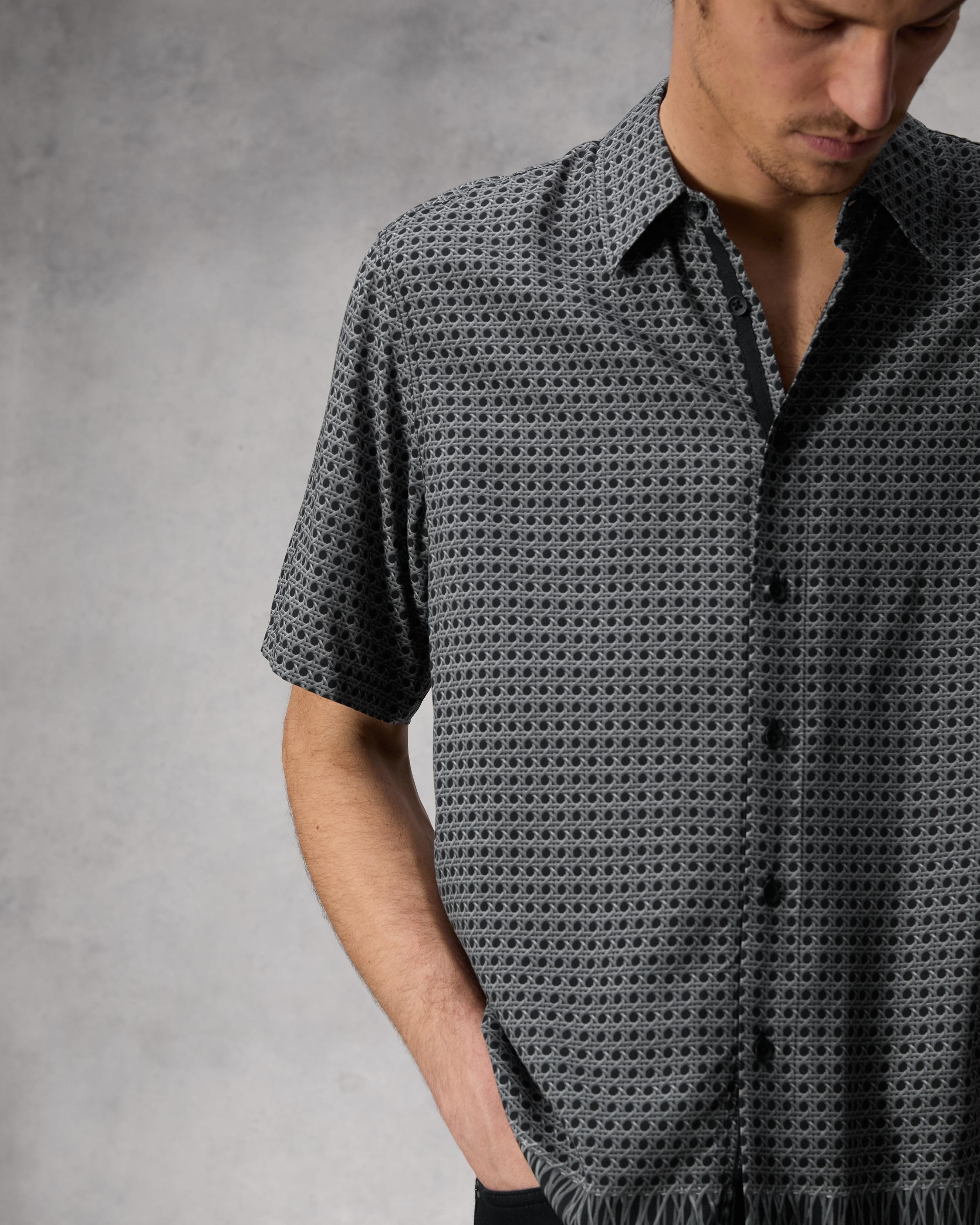 Dalton Printed Viscose Shirt
Relaxed Fit Button Down - 6