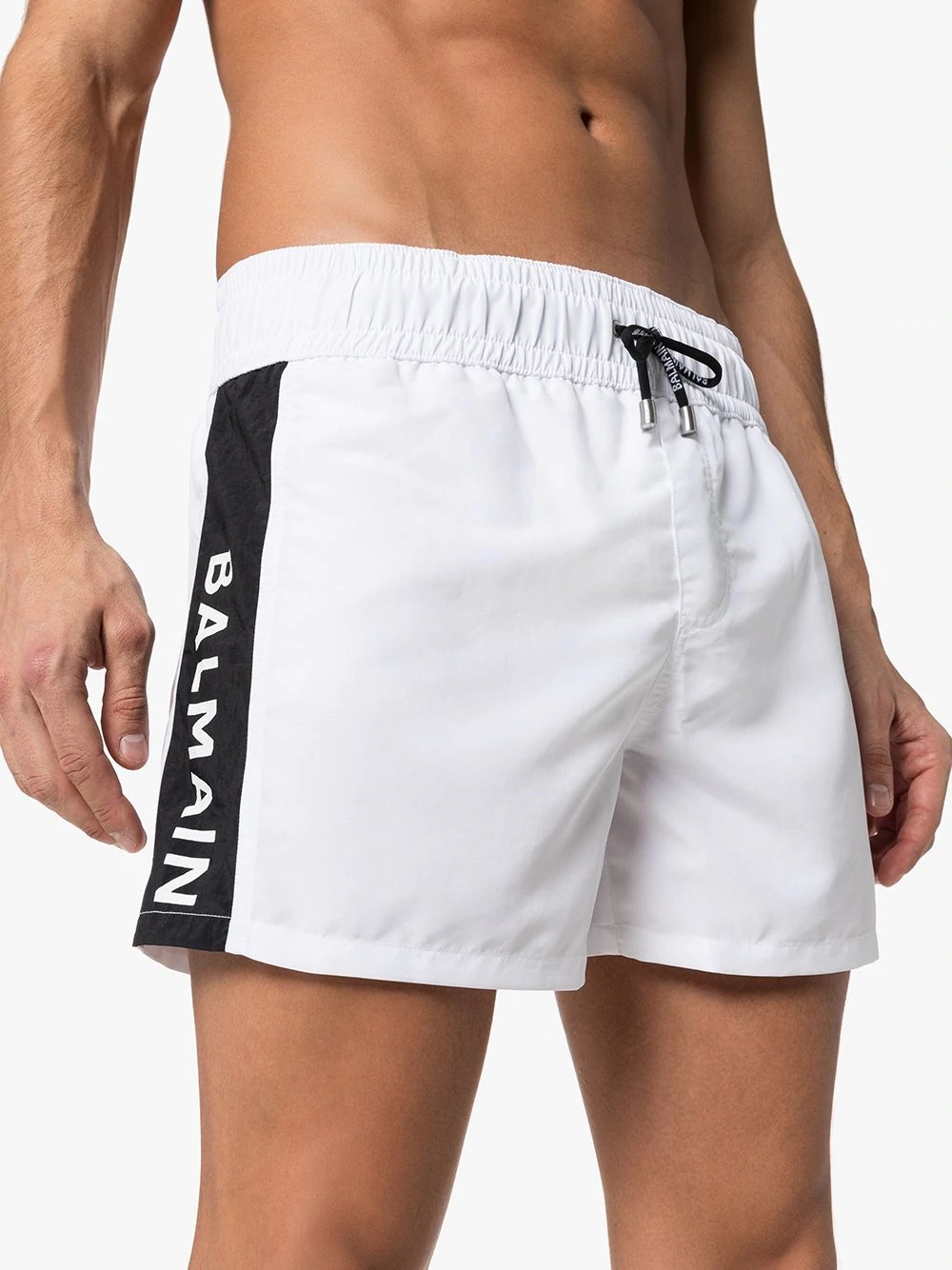 logo stripe swim shorts - 3