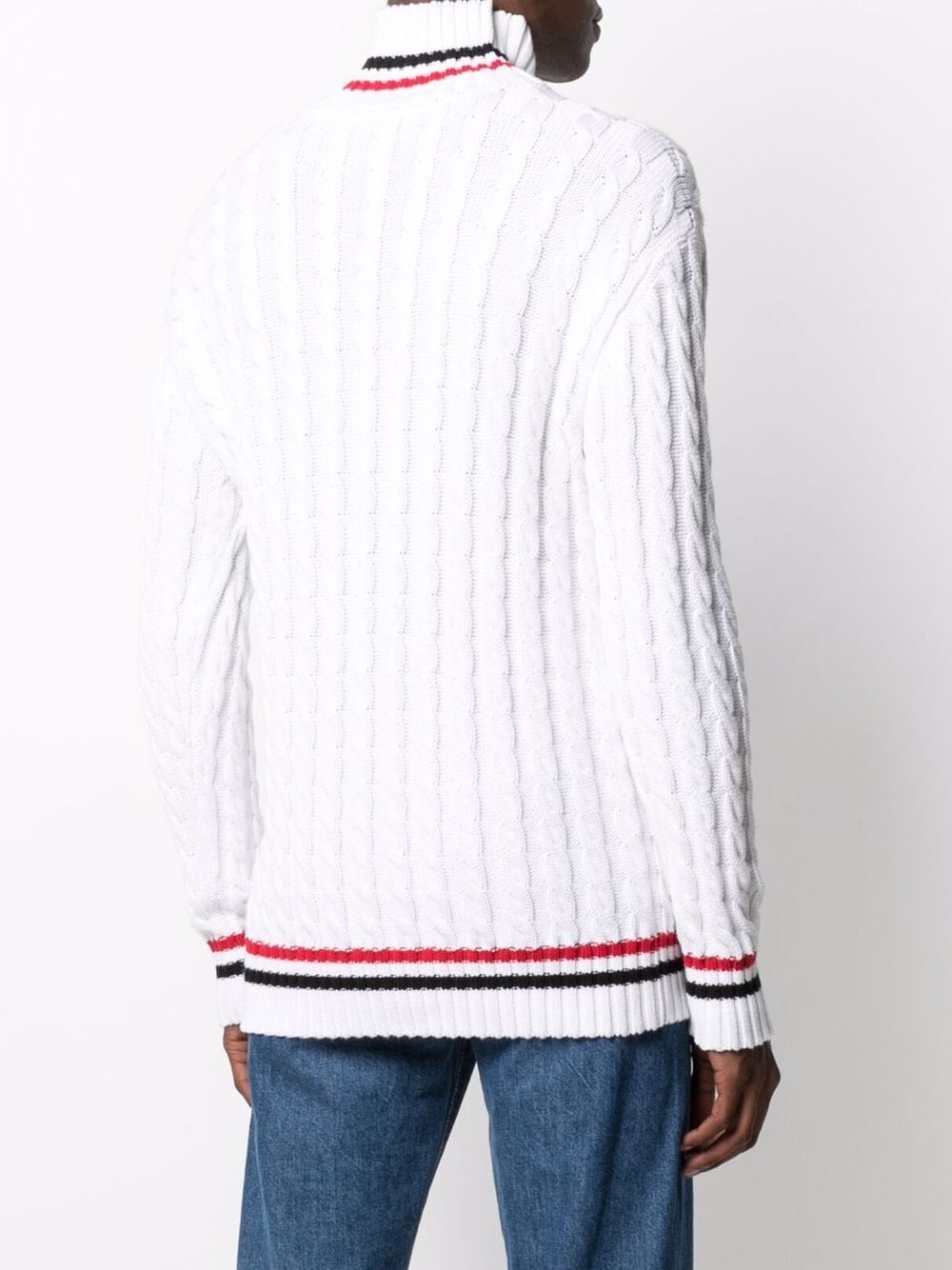 cable knit pocket jumper - 4