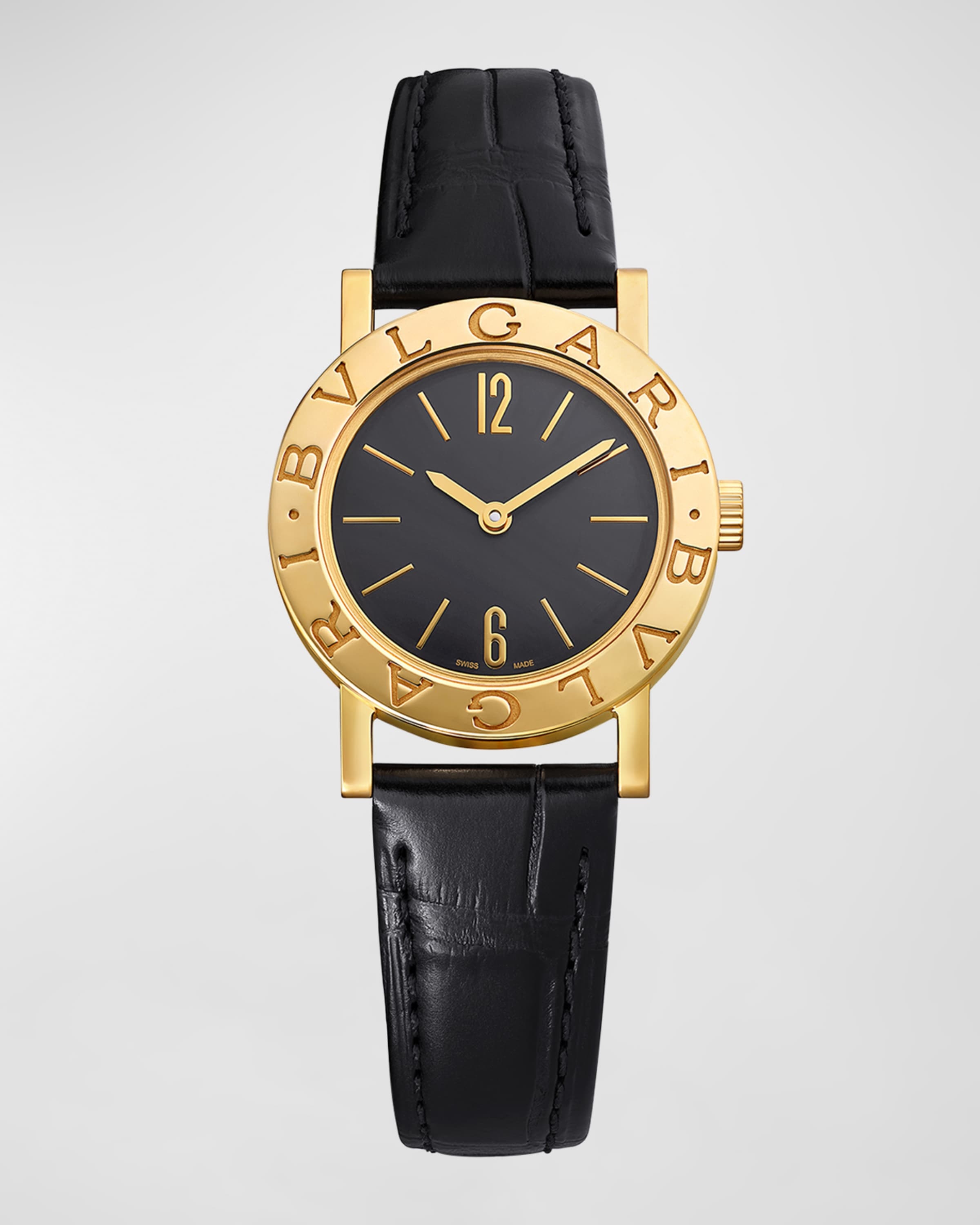 Unisex 26mm BVLGARI BVLGARI 18K Yellow Gold Watch - 1