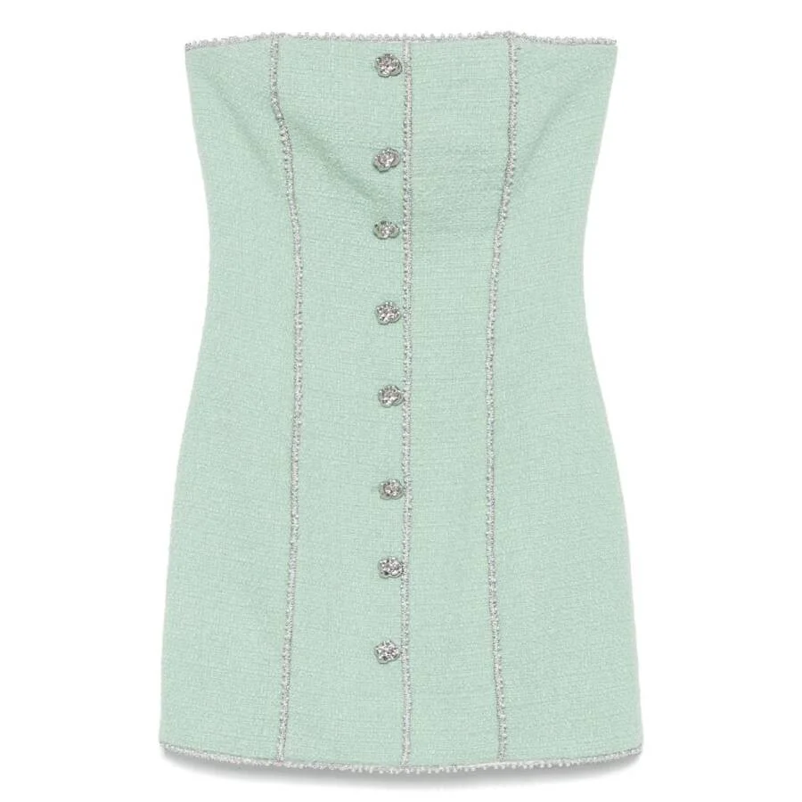 Rotate Boucle Strapless Mini Dress - 1