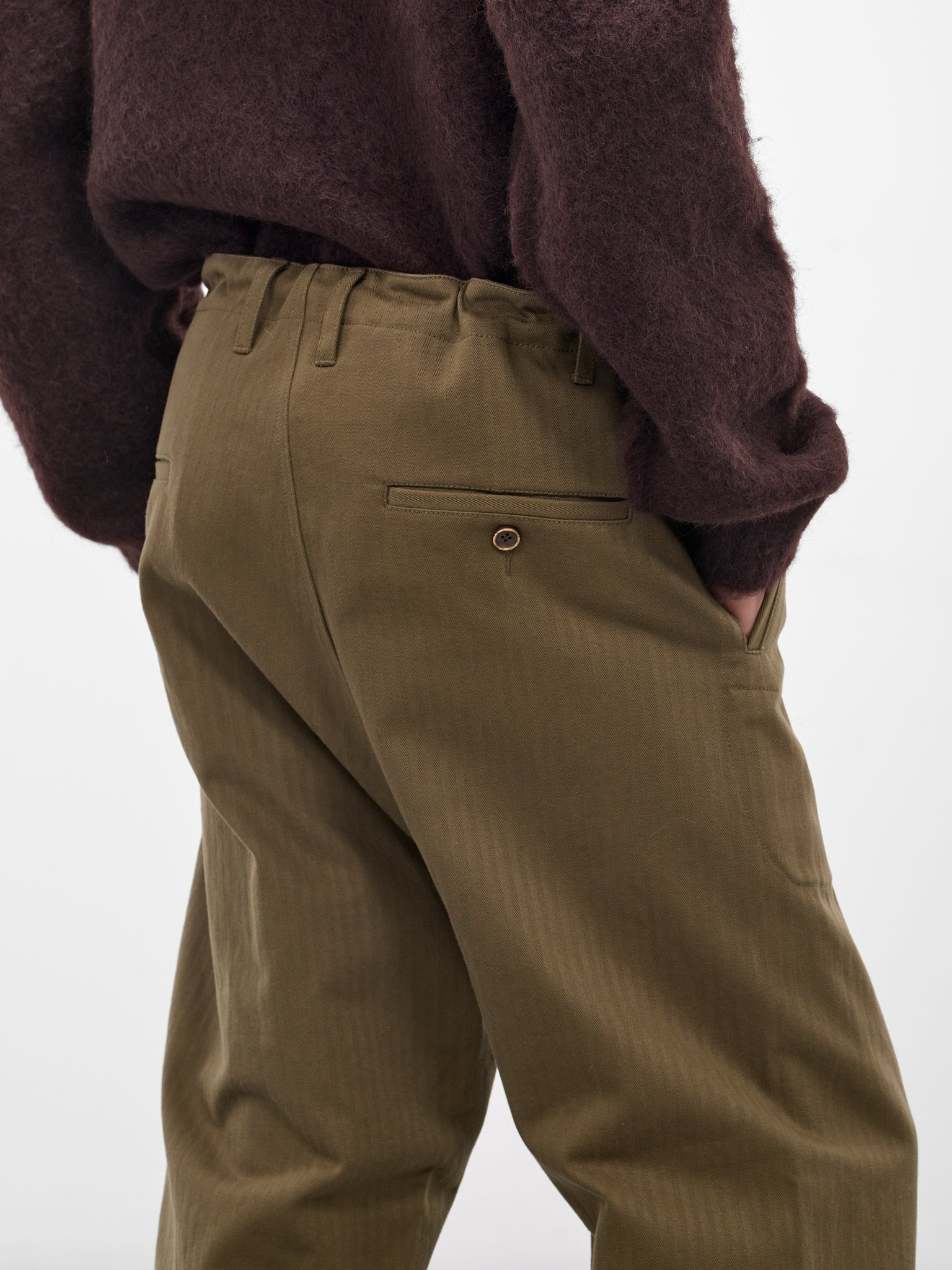 Green Perch Drawstring Trousers - 4