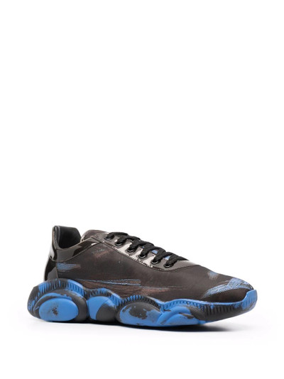 Moschino Teddy sole abstract-print sneakers outlook