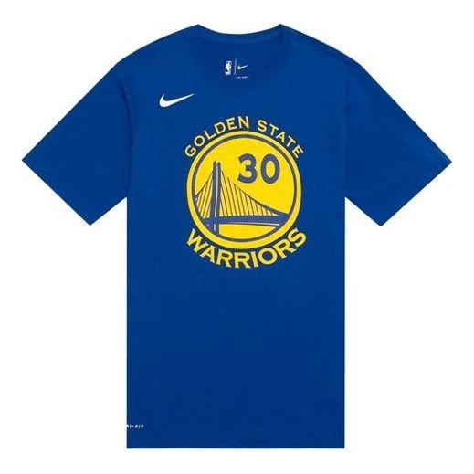 Nike NBA Golden State Warriors Dry Tee Curry 30 Sports Short Sleeve Blue 870774-496 - 1