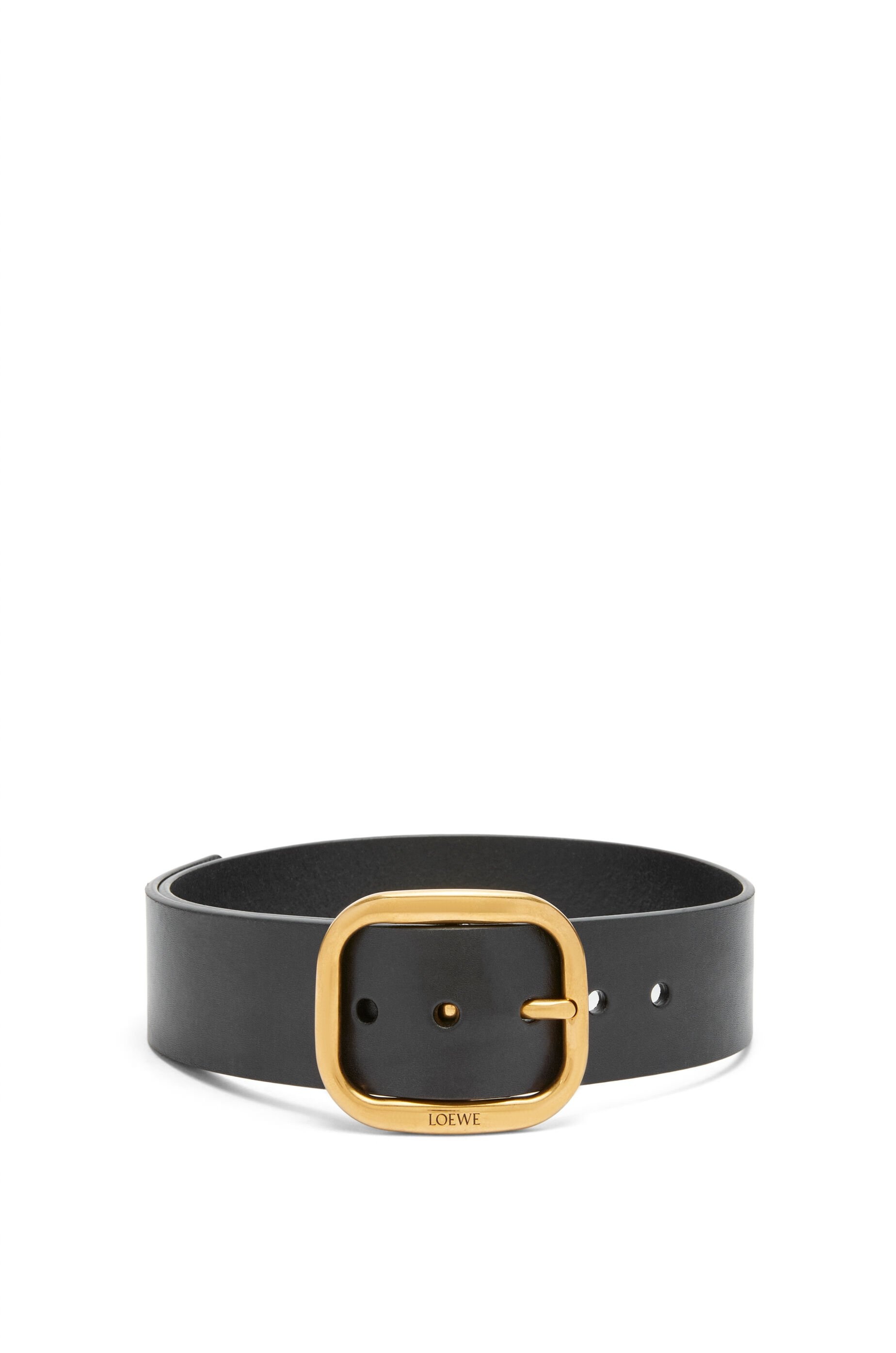 Rounded soft belt in classic calfskin - 1