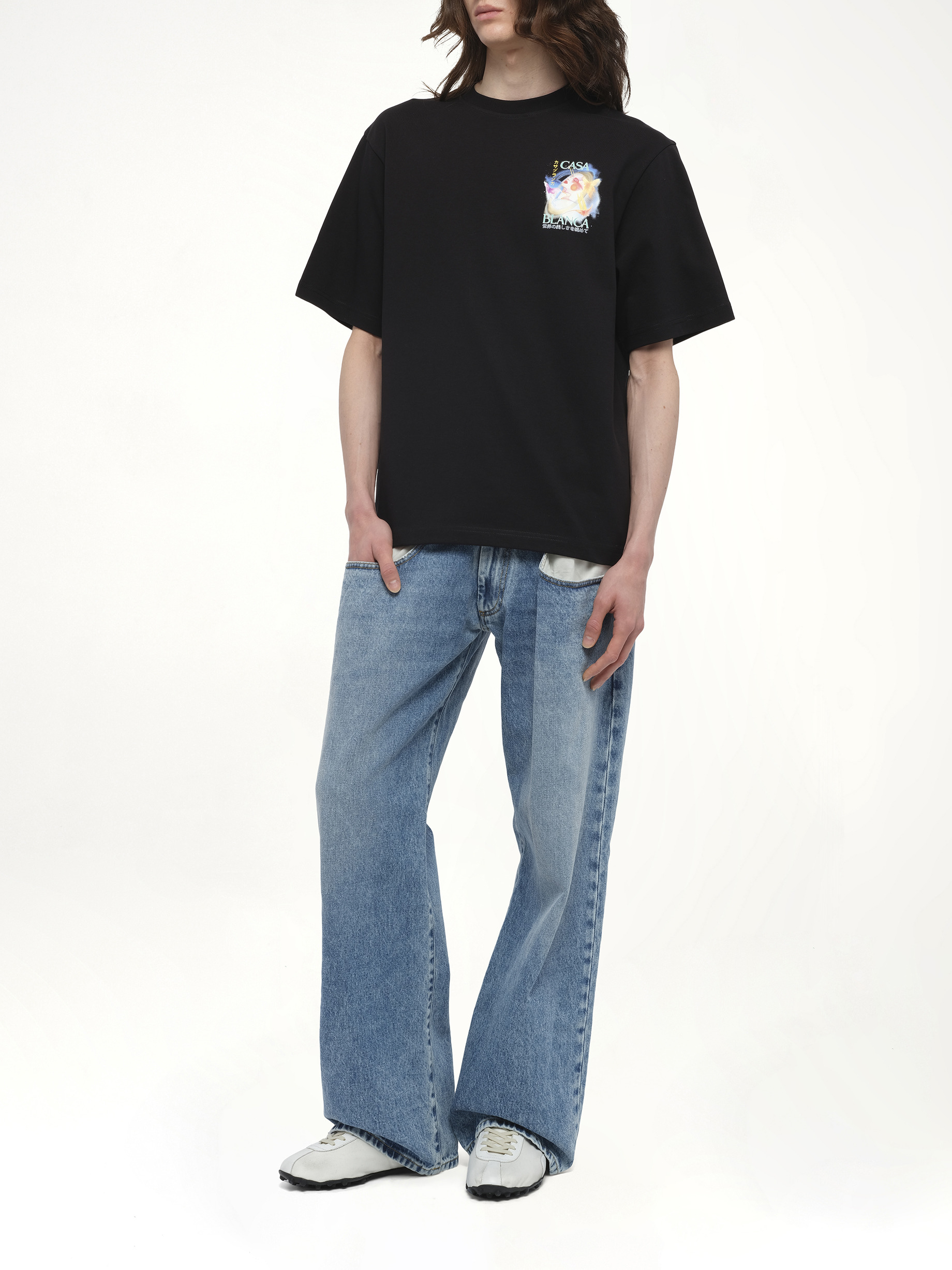 Galactic Connection T-Shirt in Black - 4