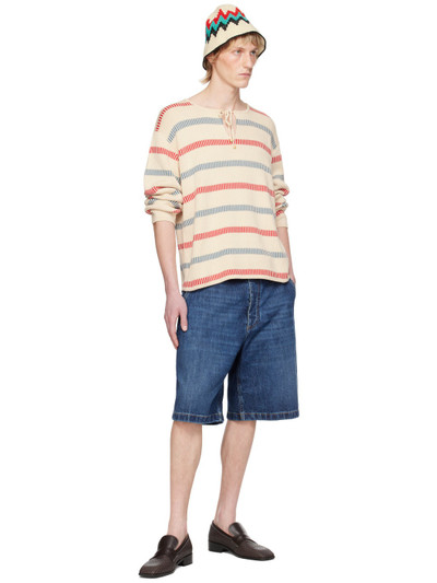 BODE Off-White Bay Stripe Sweater outlook