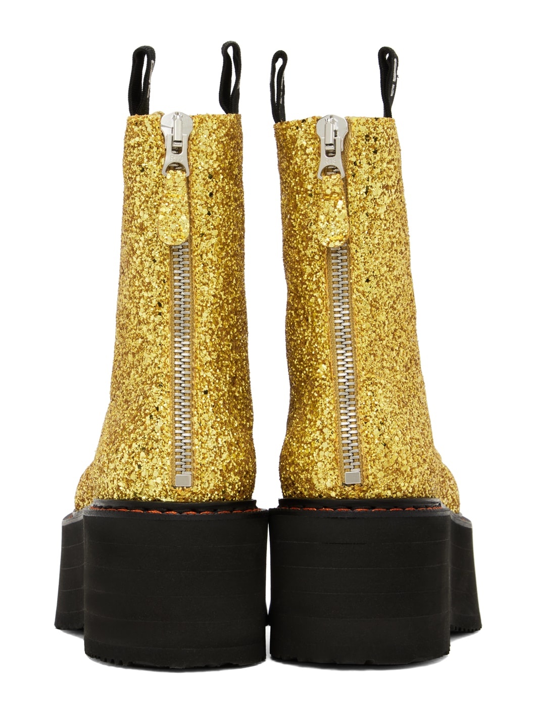Gold Double Stack Boots - 2