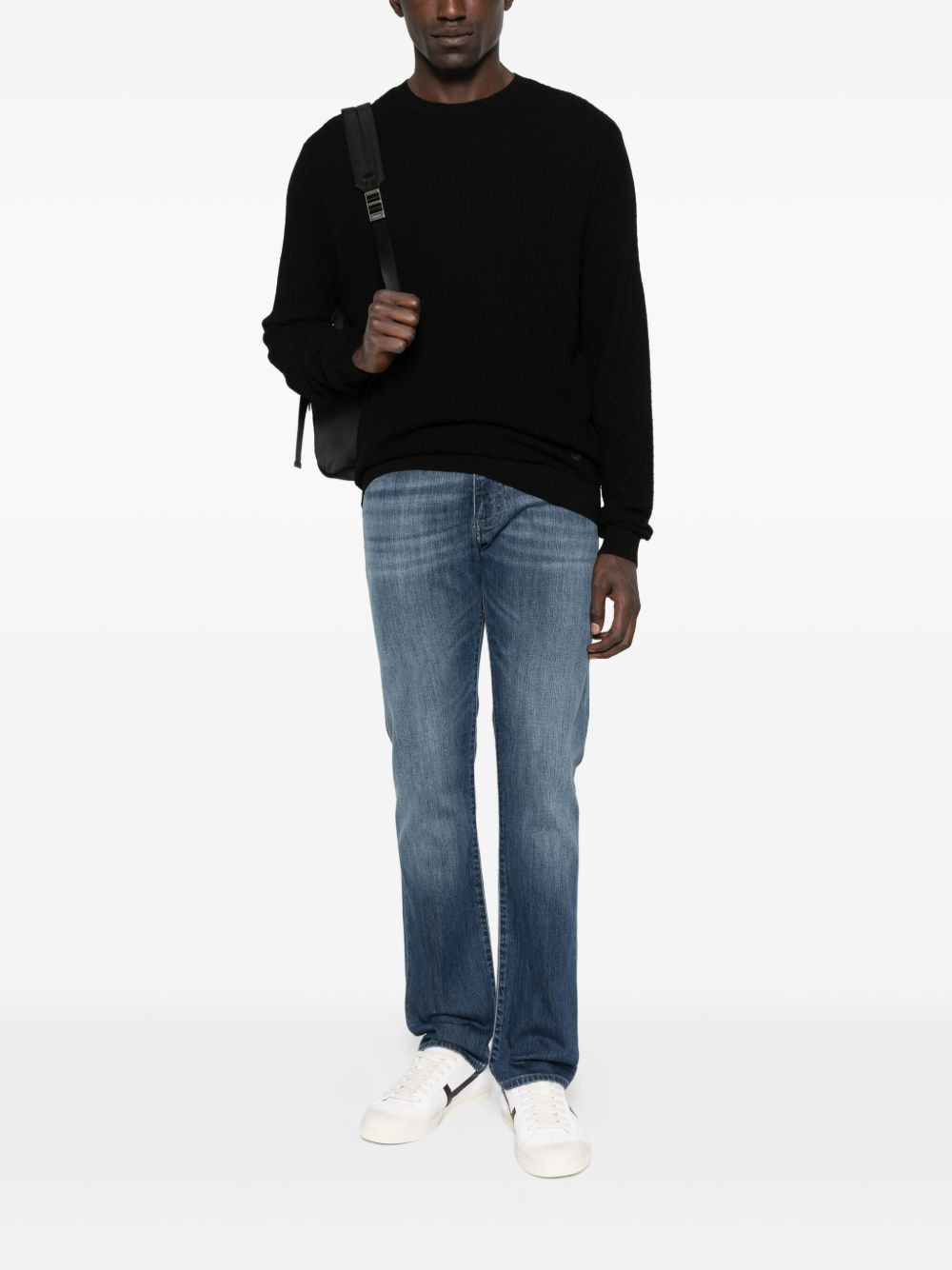 textured wool sweater - 2