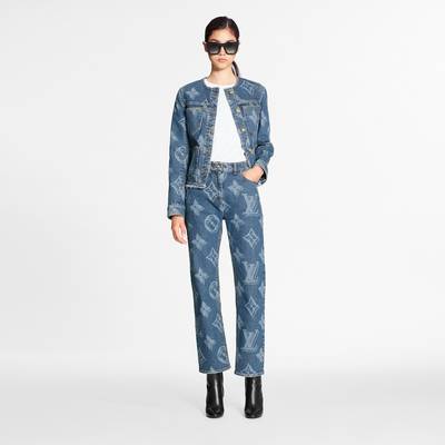 Louis Vuitton Blurry Giant Monogram Mid-Rise Jeans  outlook