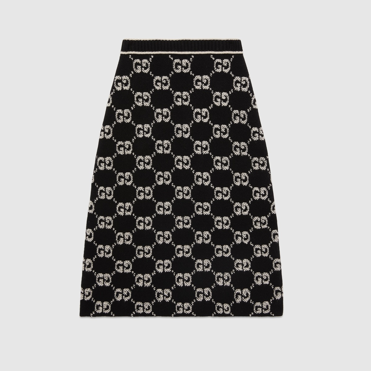 GG wool bouclé jacquard skirt - 1