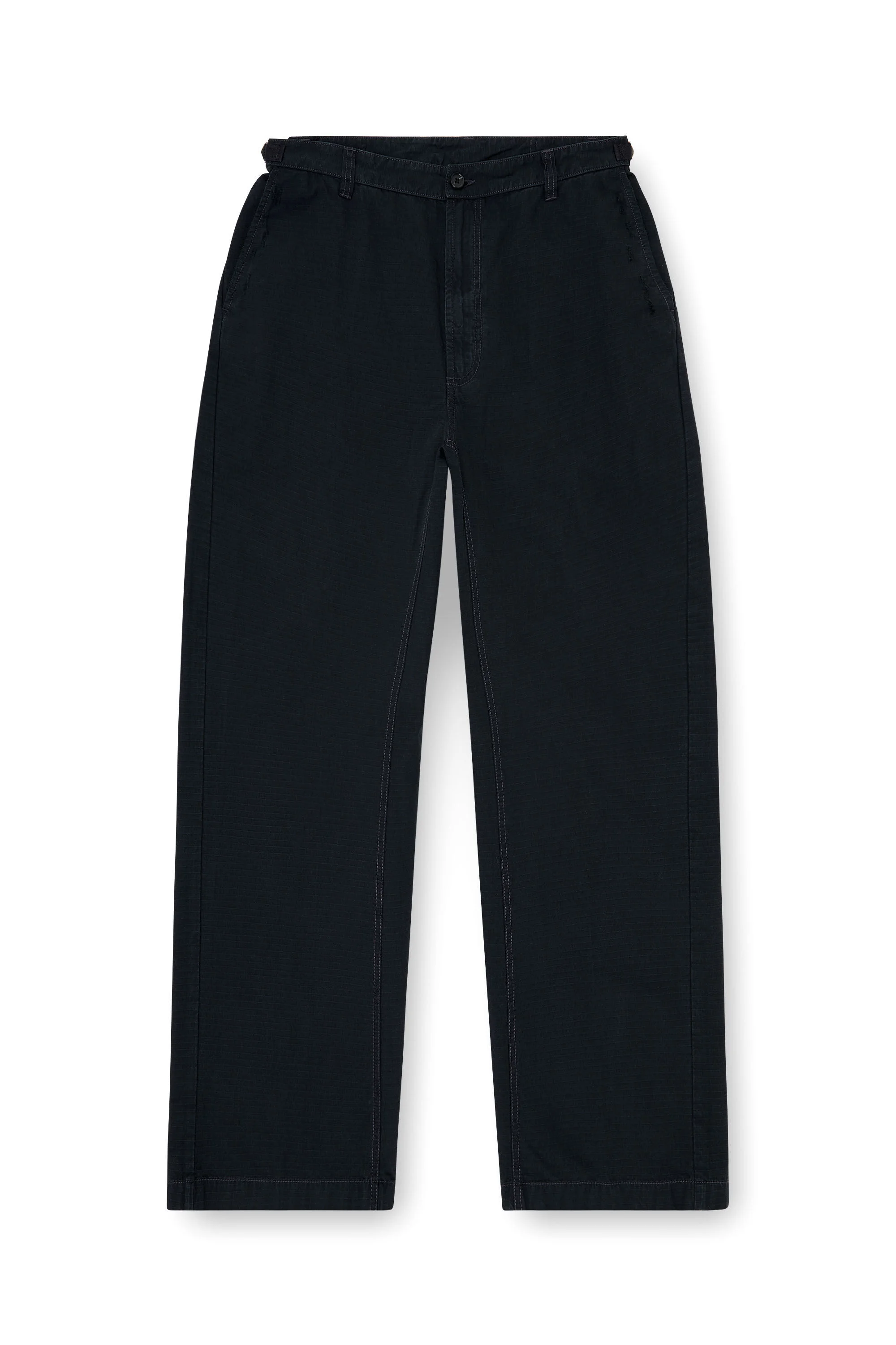 COTTON RIPSTOP PANTS WITH SIDE BUCKLES - 1