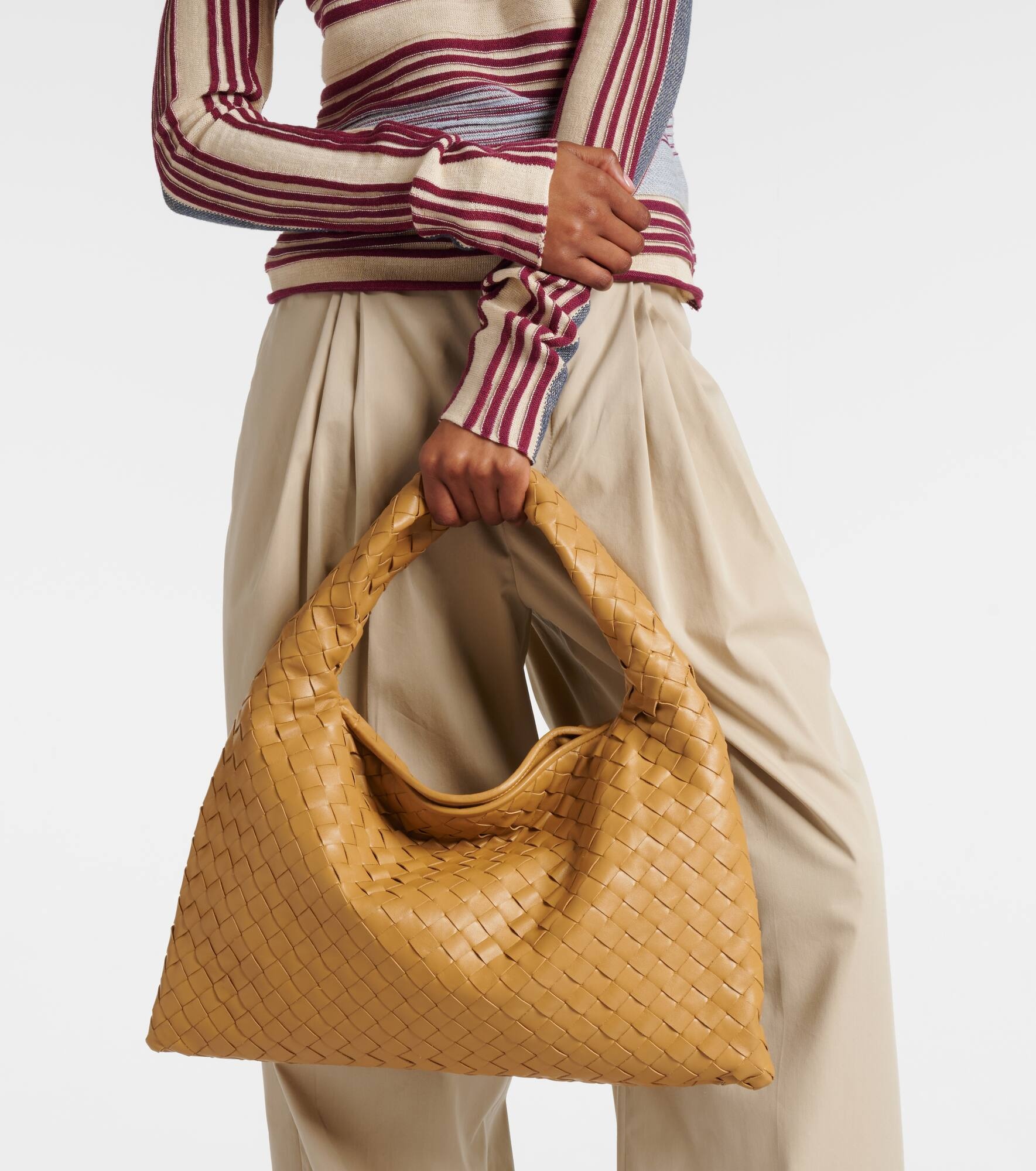 Hop Small leather tote bag - 7