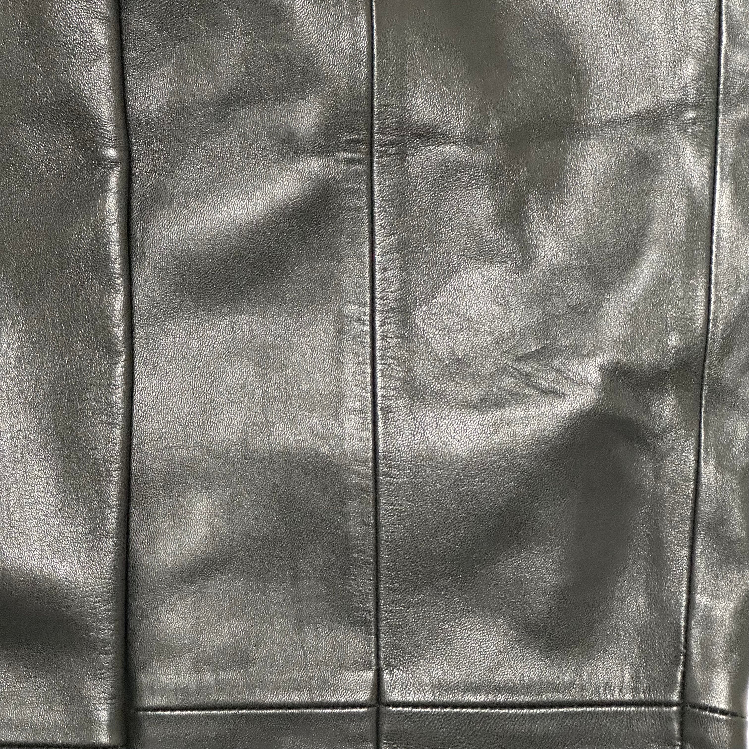 LOEWE Vintage Lamb Leather Straight Leg Pants - 6