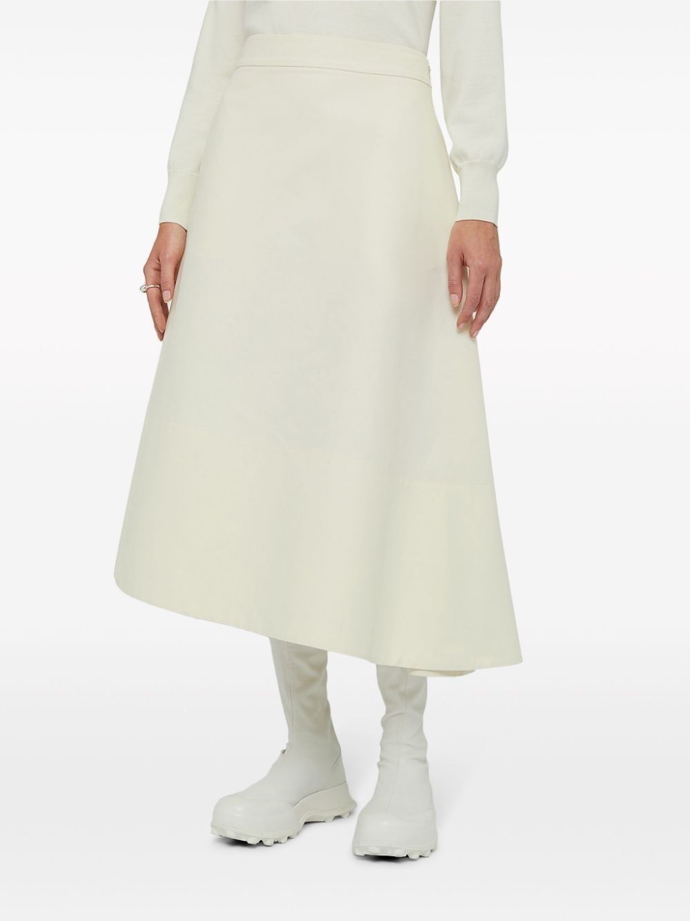 asymmetric midi skirt - 2