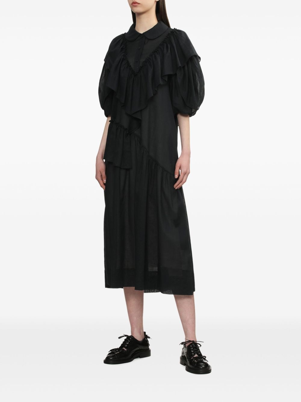 cotton-blend dress - 3