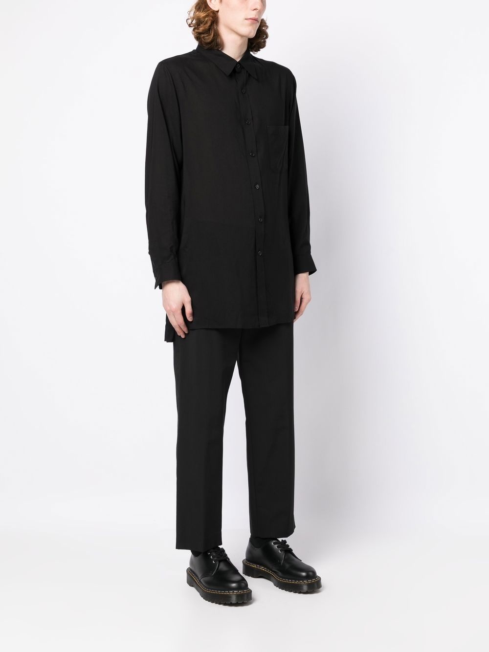 chest-pocket long-sleeve shirt - 3