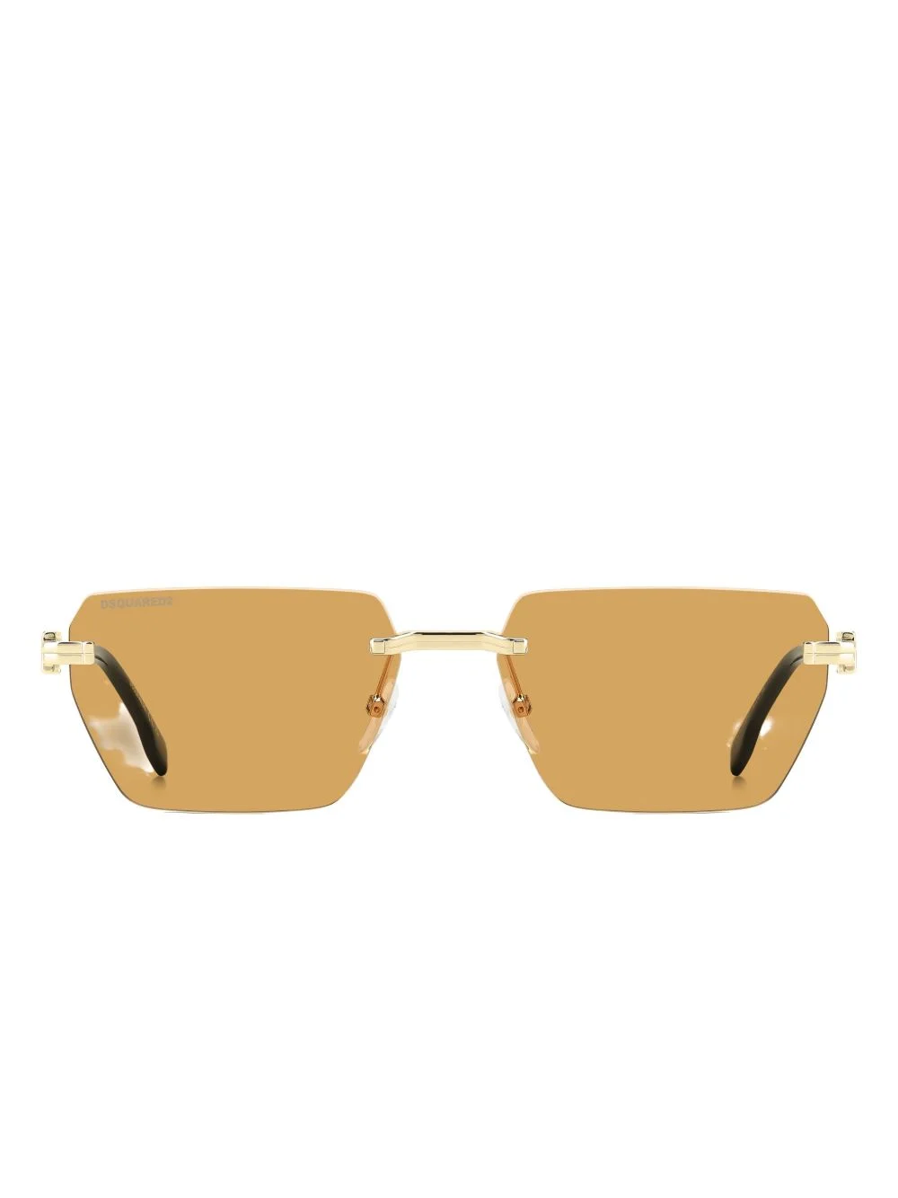 logo-detail geometric sunglasses - 1