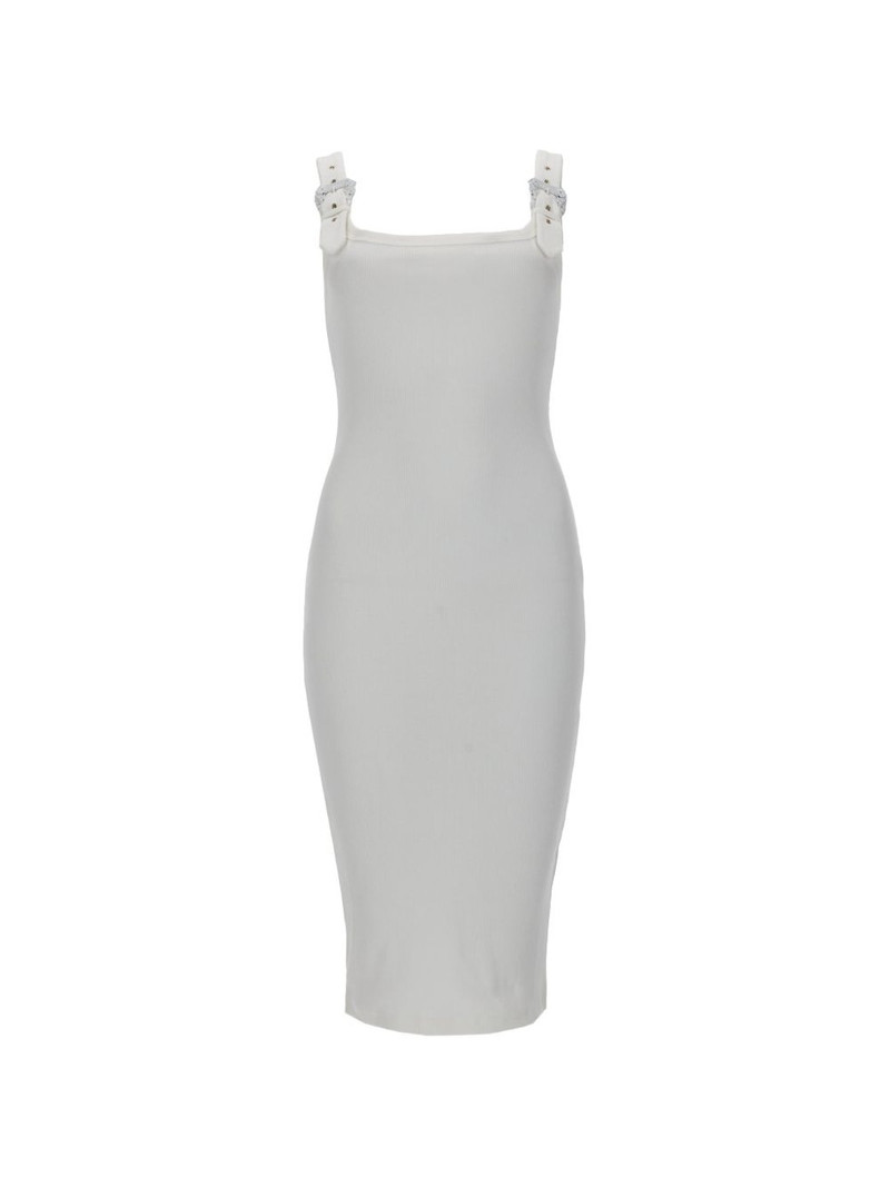 buckle strap midi dress 1