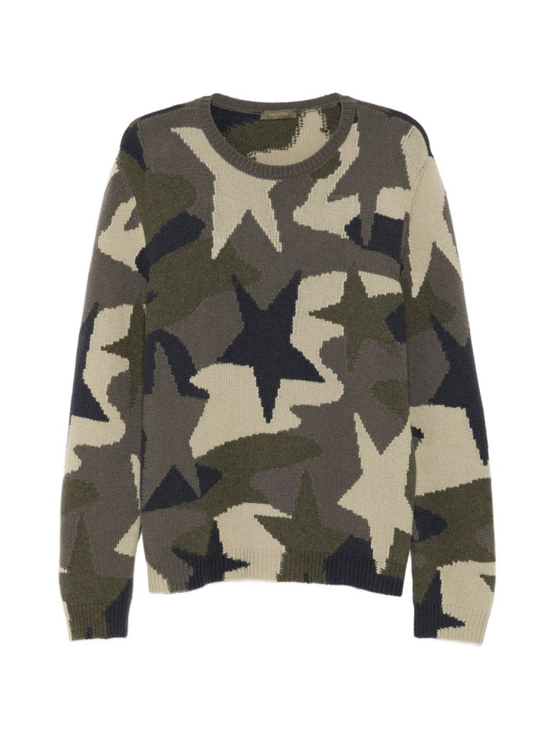 camouflage knit sweater 1