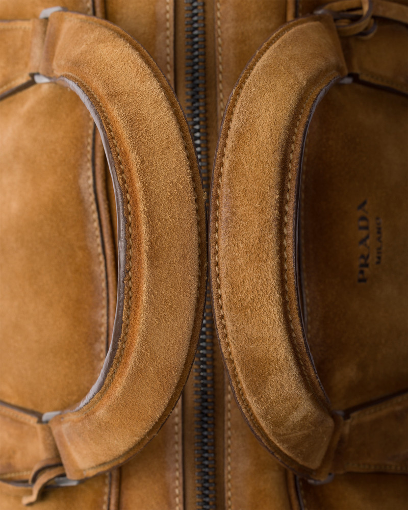 Suede duffle bag 7