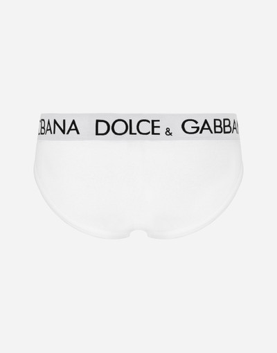 Dolce & Gabbana Mid-rise briefs in two-way stretch cotton jersey outlook