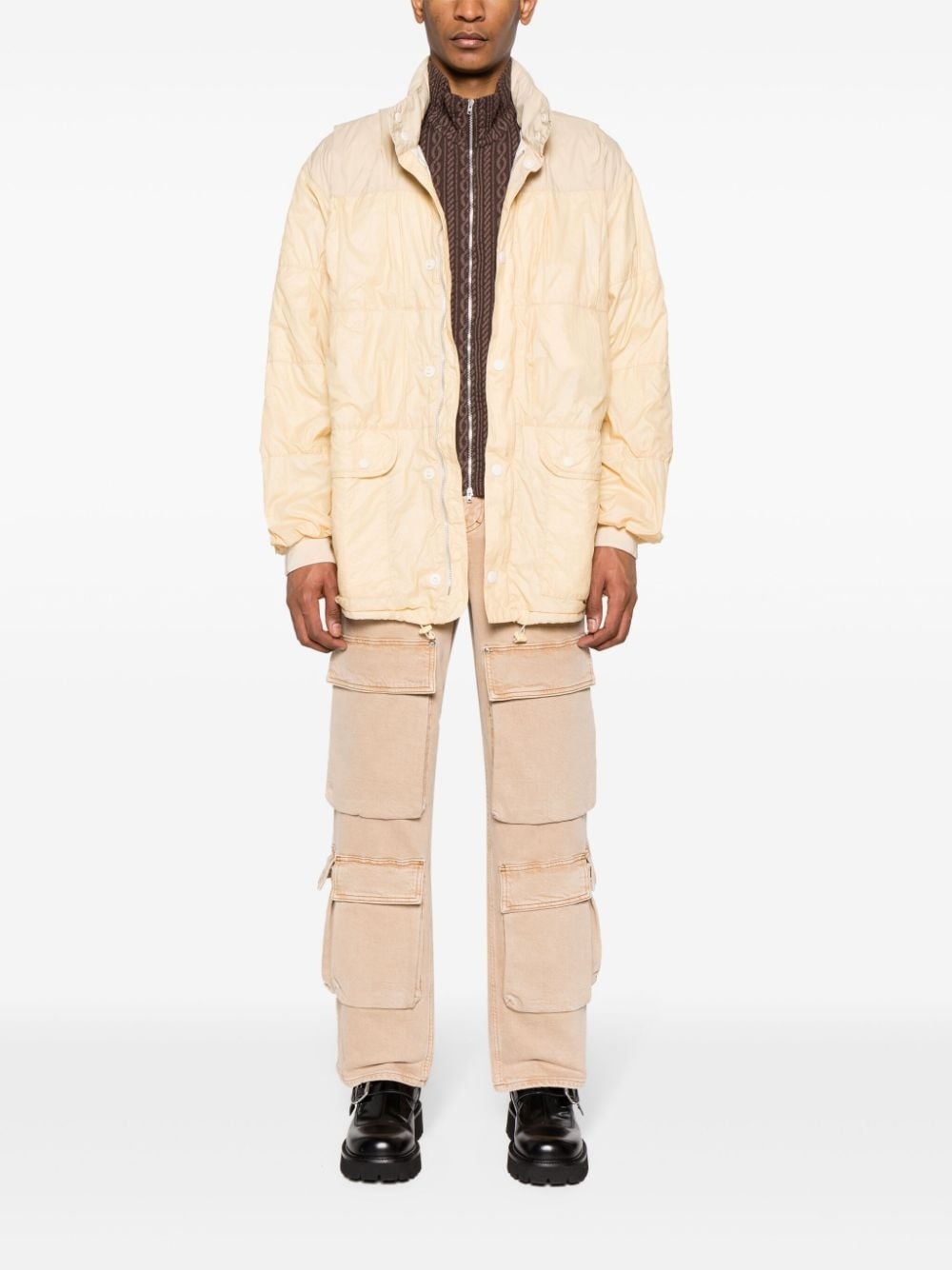 Exhaust panelled puffer jacket - 2