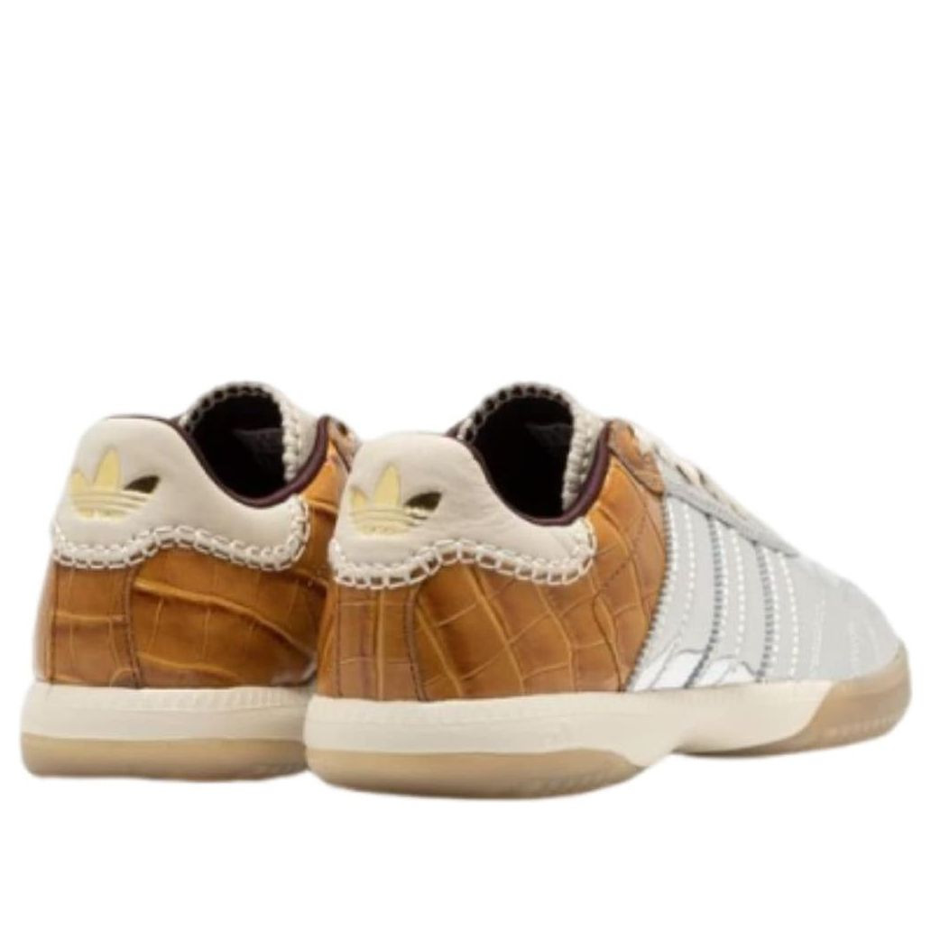 adidas x Wales Bonner Samba Millennium 'Silver Metallic Yellow Croc' IH5777 - 4