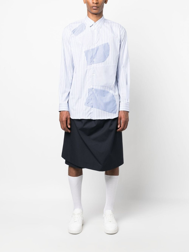 Comme des Garçons SHIRT striped cotton shirt outlook