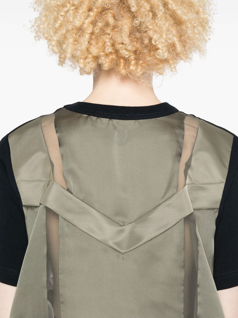 panelled T-shirt - 5
