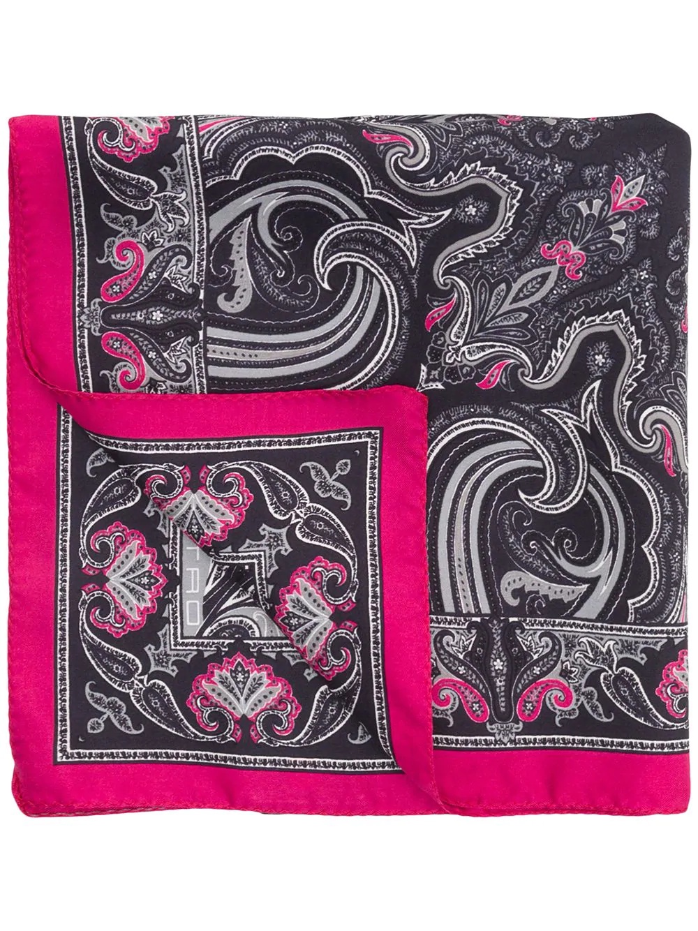 geometric paisley print scarf - 1