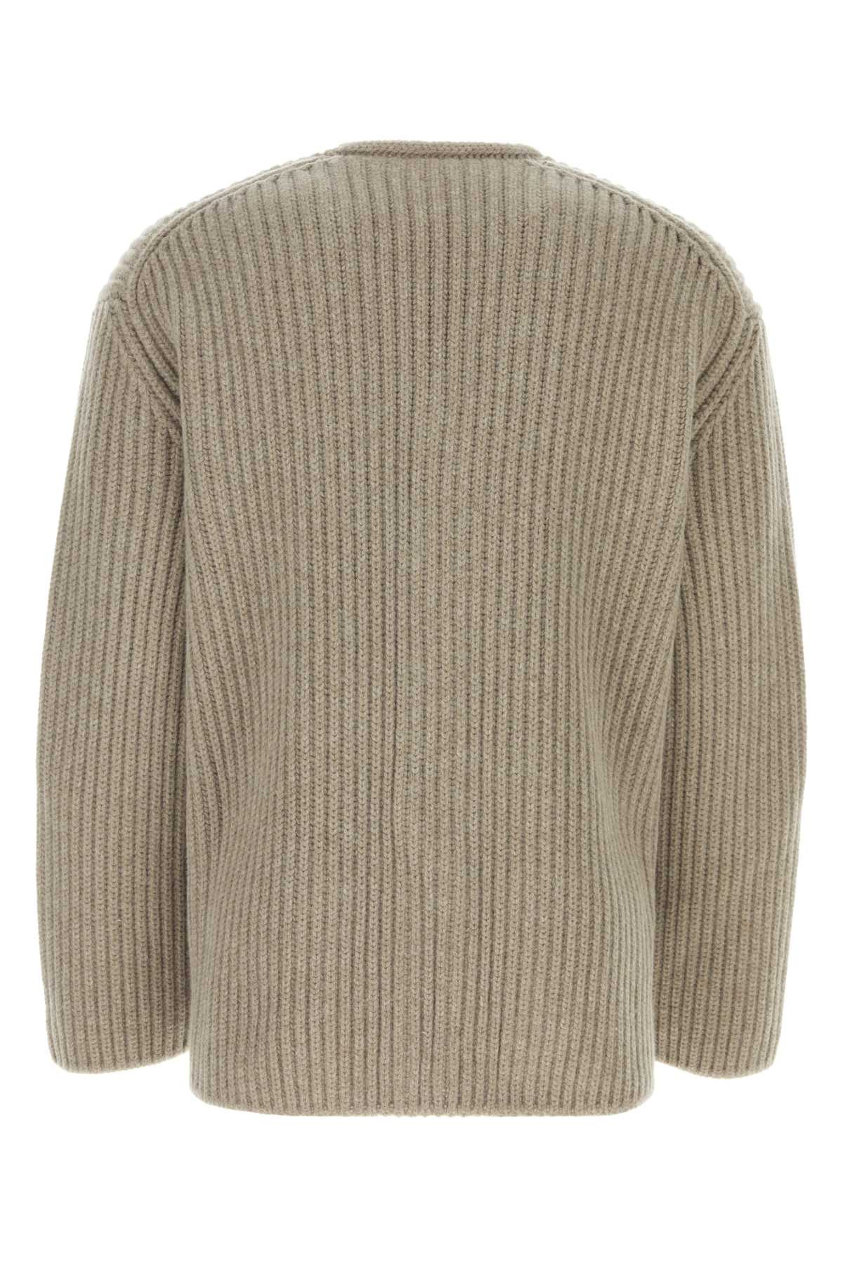 Bottega Veneta Men Cappuccino Wool Blend Cardigan - 2
