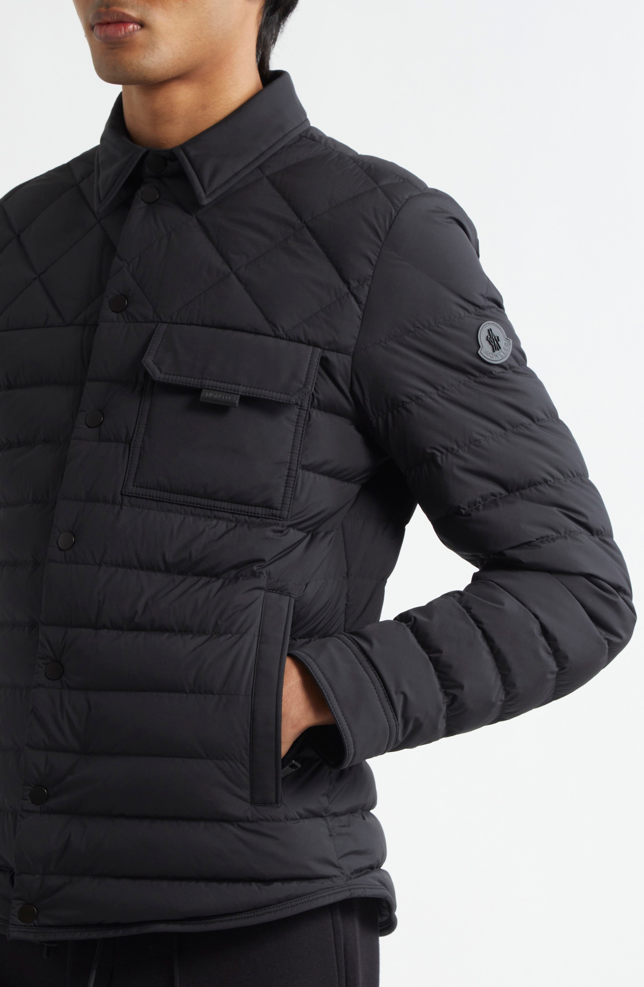 Moncler Iseran Quilted Down Jacket in Black at Nordstrom - 4