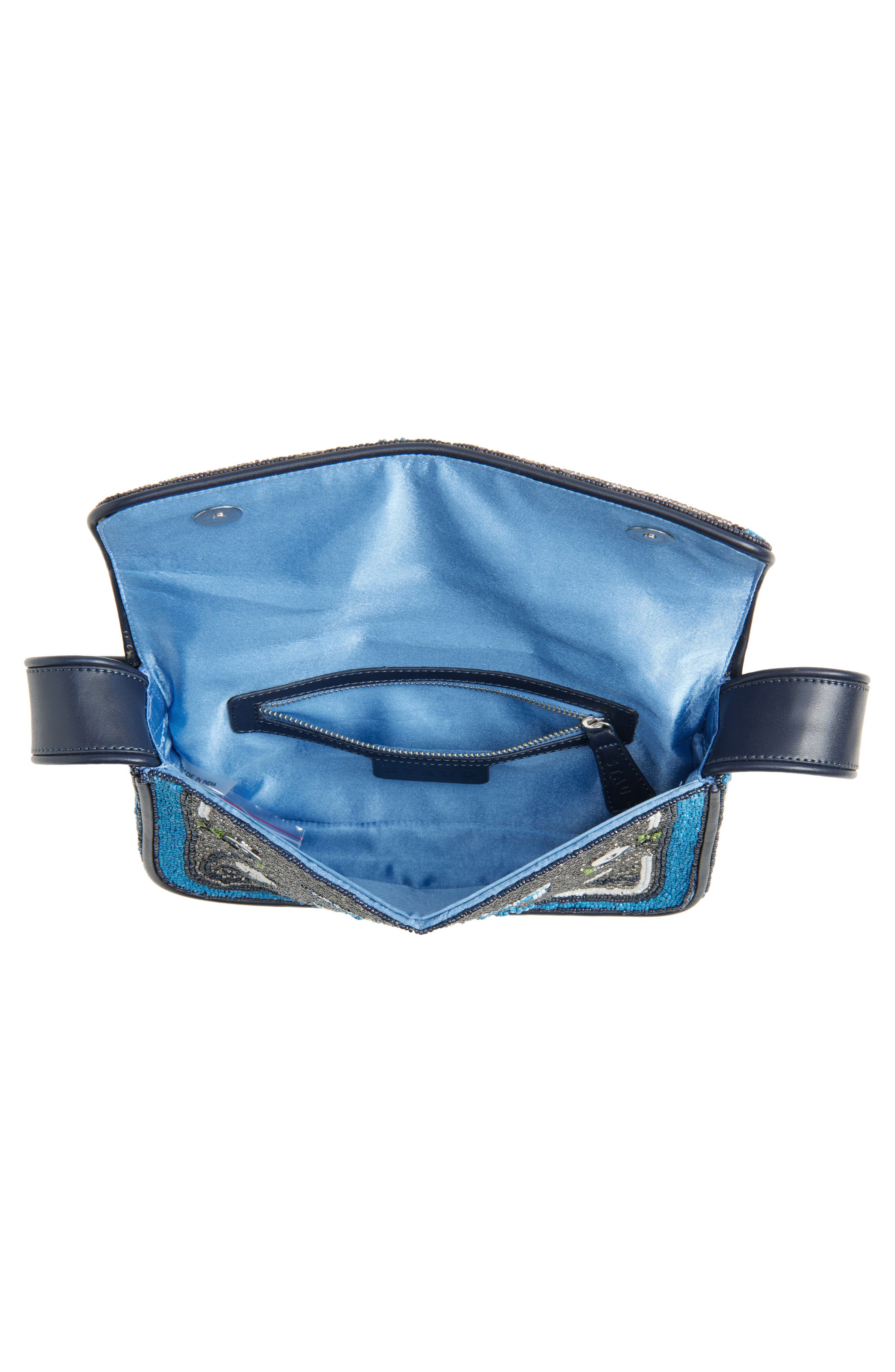 STAUD Tommy Beaded Shoulder Bag in Staudines Blue at Nordstrom - 4