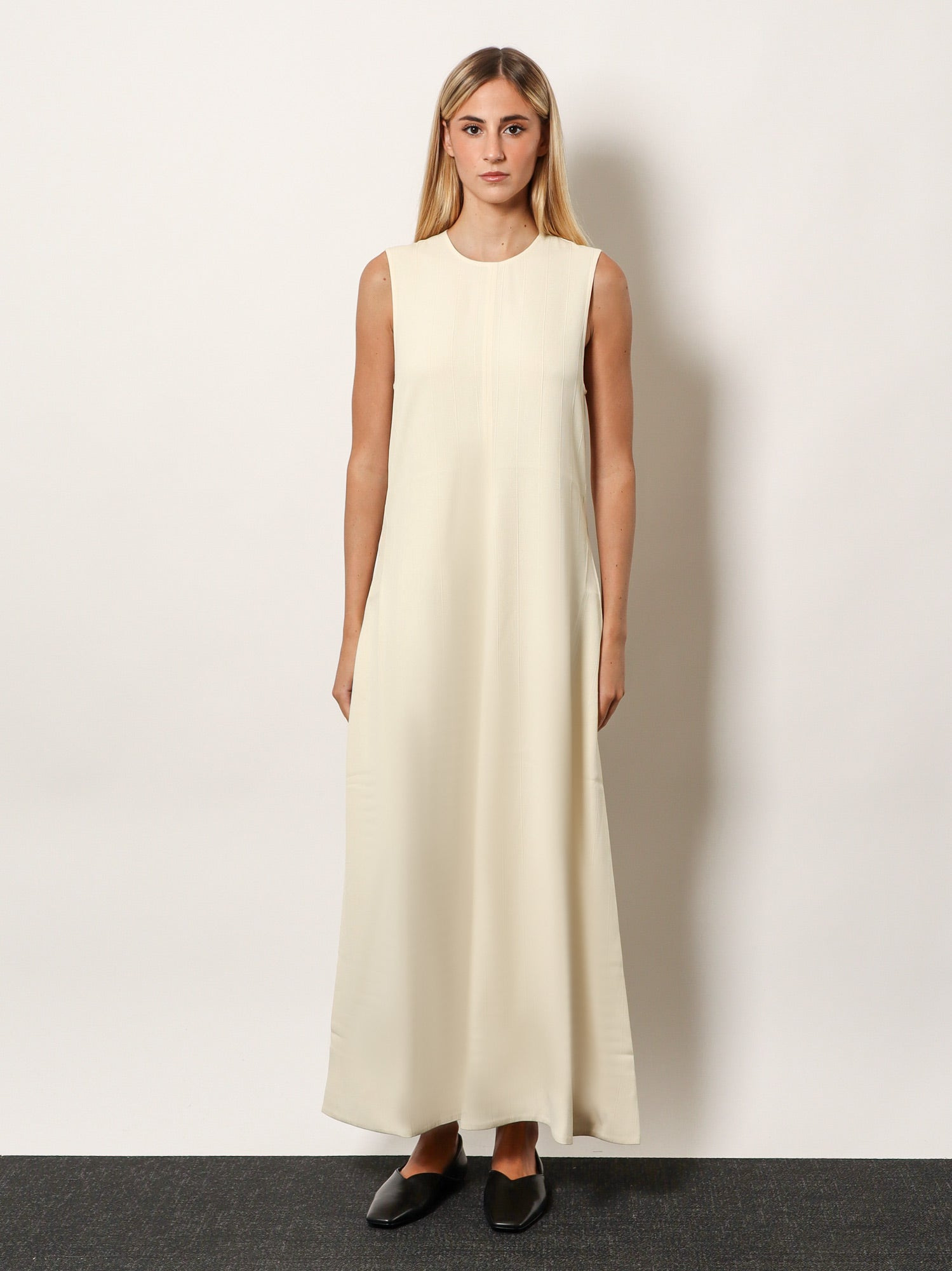 Woven Stripes Viscose Long Dress - 2