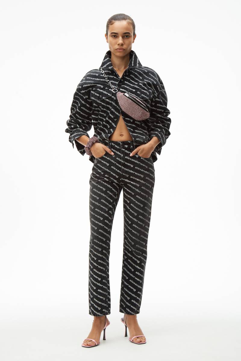 Alexander Wang HIGH RISE LOGO JEANS outlook