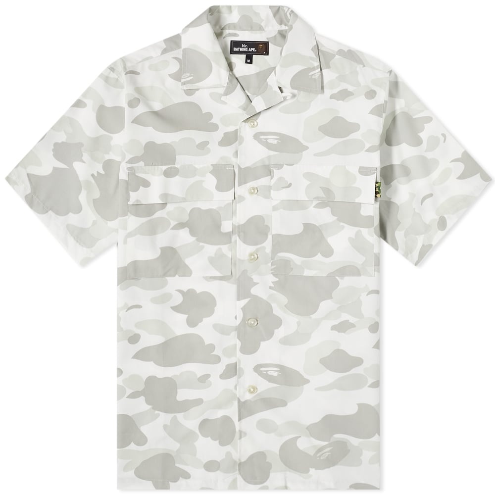 A Bathing Ape Mr Camo Open Collar Shirt - 1