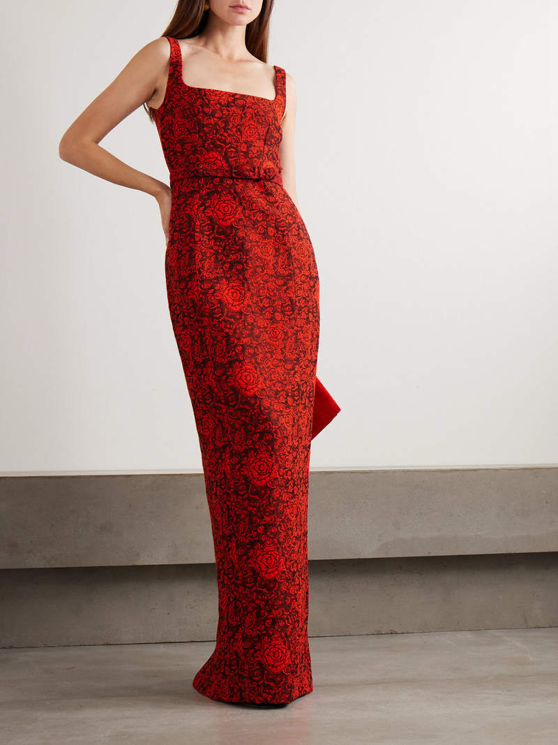 SALONI Bora Belted Brocade Gown outlook