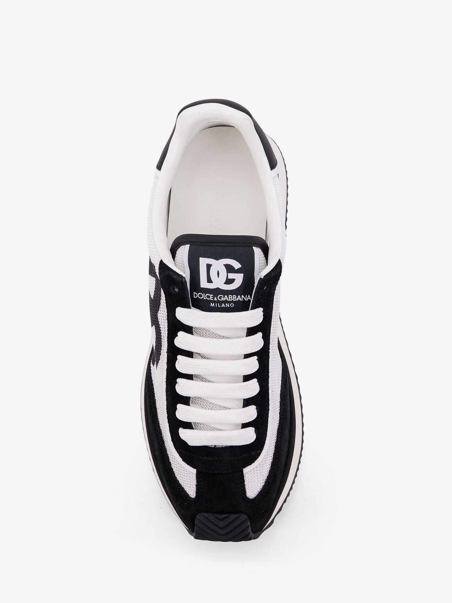 DOLCE e GABBANA - Dolce E Gabbana Low-Top Mesh Sneakers With Suede Inserts - 5